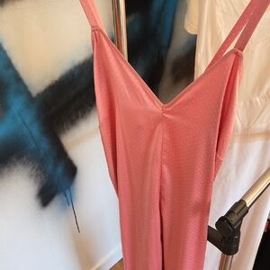 Pink Polka Dot Women's Slip Dress